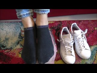 watch sneakers socks and foot worship - foot worship, socks